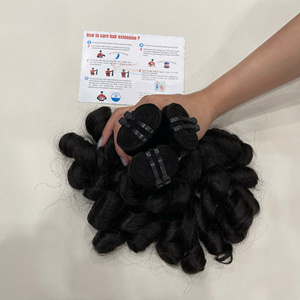 Extensions de cheveux naturels 2026 en promotion, prix usine Vietnam, cuticules alignées, boucles souples à la vapeur, extensions de closure à petits nœuds - Product Image 6