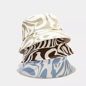 Hot Selling Good Quality Unisex Animal Print Embroidery Bucket <b>Hat</b> Digital Printing Polyester Canvas Beach Casual Spring <b>Summer</b> - Product Image 4