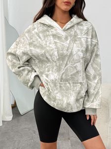 Sudadera con Capucha de Camuflaje para Mujer, Estilo Holgado, de Forro Polar, para Caza, Casual, para Exteriores y Uso Diario - Product Image 1