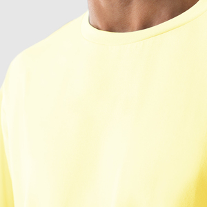 Camiseta de algodón 100% para hombre, personalizable, antiarrugas, de alto gramaje, oversize, con hombros caídos, lisa, en blanco, de manga corta, talla grande, tipo jersey. - Product Image 4