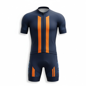 Ensemble de Vêtements de Cyclisme Durables en Gros Anti-Boulochage Maillot et Short de VTT Impression Personnalisée Fournisseur Tenues de Vélo - Product Image 1
