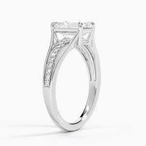 Classic White Silver <b>Crystal</b> <b>Ring</b> for Women Elegant Wedding Engagement Anniversary Party Jewelry Gift - Product Image 1