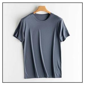 T-shirt en tricot à manches courtes et col en V pour homme, coupe classique, couleur unie, haut décontracté - Product Image 2