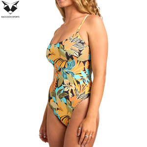 Traje de Baño de Una Pieza con Estampado Floral, Tela Elástica de Alta Calidad, Nuevo Modelo, Corte Automatizado - Product Image 3