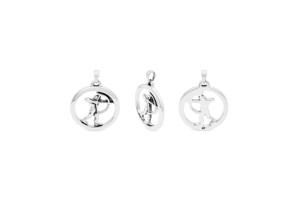 Pendentif cercle Sagittaire Archange - Product Image 1