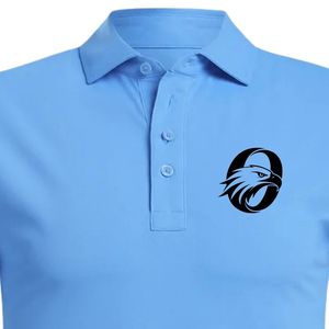 Polo de Golf de Manga Corta Azul Claro para Hombre, Prenda Deportiva Lisa, Ropa Cómoda para Prácticas de Golf al Aire Libre - Product Image 3