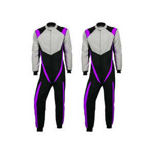 Top High Quality Spandex/Cotton 400g Ventilated and Breathable Plus Size Adult Kart Racing Suit Jacket - Product Image 6