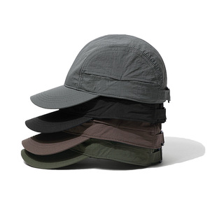 Casquette de baseball sportive personnalisée noire vintage en toile respirante et imperméable, légère, séchage rapide, réglable, pour activités de plein air - Product Image 5