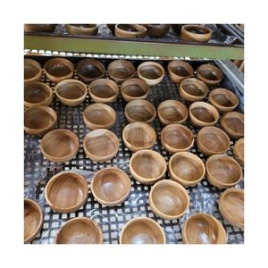 HOT SELLING 2026 Reusable Wooden Bowls For Family Gathering And Parties Pure Wood Clean <b>Safe</b> Premium Grade Wood Cutlery Item - Product Image 3