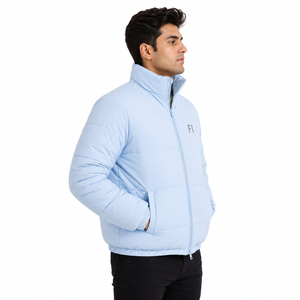Wholesale Lightweight Puffer Men's <b>Jackets</b> Custom OEM Quilted Padded Winter <b>Jacket</b> Stand Collar Full Zip Casual Outdoor <b>Jacket</b> - Product Image 4