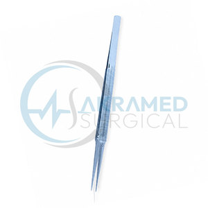 Pinces à micro-plateforme en titane de qualité supérieure avec embouts à pointe diamantée contrepoids, 18 cm, instrument chirurgical certifié CE - Product Image 6
