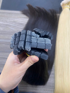 100% Remy Virgin Human Hair Straight Double Drawn Skin Pu Slim Hair Extensions Tape in Slim Pu Tape in Hair Extensions - Product Image 1