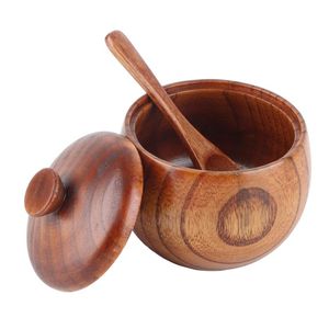 Home Kitchen Wood Herbs Spice and Salt Wood Bowl Custom Size 100% Handmade Handcrafted Item Wood Sugar Bowl for Hot Selling - Product Image 6