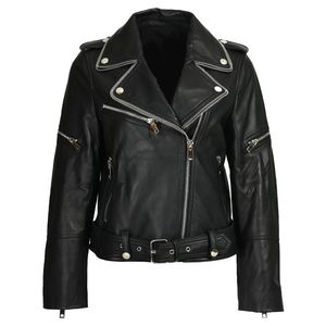Spring Autumn Unisex Genuine Sheepskin Leather <b>Jacket</b> Zipper Design Streetwear Hooded Quick Dry Breathable Wholesale Custom High - Product Image 1