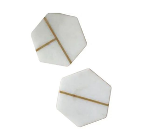 Modern <b>Marble</b> <b>Coaster</b> Table Pad With Gold Rim Decorative Accent Mat <b>Marble</b> <b>Coaster</b> At Affordable Price - Product Image 2