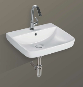 Lavabo de Pared Plateado, Versátil para Baño, Hotel, Escuela, Fácil de Limpiar, Elegante para Apartamento - Product Image 1