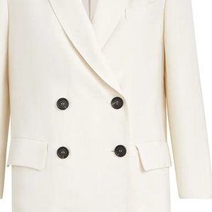 Blazer pour femme le plus tendance, vente en gros OEM, col cranté, double boutonnage, manches longues, haute couture, pour le bureau - Product Image 2