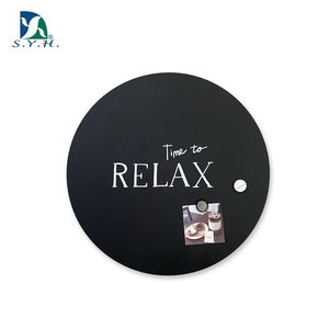 Pizarra Magnética Redonda de Madera sin Marco para Oficina y Hogar, Fácil de Escribir y Limpiar - Product Image 1