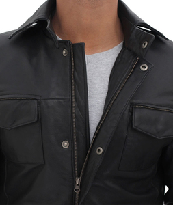 Abrigo de Cuero para Hombre, Corte Ajustado, Chaqueta Larga, Diseño Moderno, Cuero PU, Ajuste Cómodo, Prenda Elegante para Invierno, Informal, para Fiestas - Product Image 5