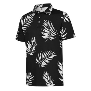 Chemises pour hommes en tissu polyester léger tricoté, avec poche, manches courtes, impression de logo personnalisé pour l'approvisionnement en vêtements de golf - Product Image 1