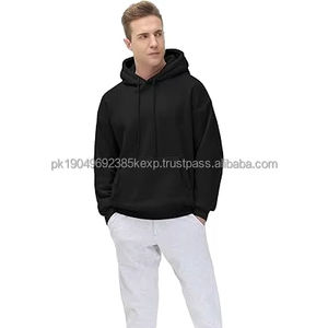 Sudadera con Capucha de Forro Polar para Hombre, Corte Holgado, con Bolsillos - Product Image 1