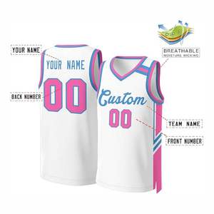 Camiseta de Baloncesto Casual Personalizada de Verano, Impresión por Sublimación, Uniforme Deportivo Transpirable, Nombre y Número Personalizados, Ropa de Entrenamiento - Product Image 6