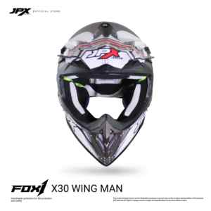 El casco JPX Fox1 Motif X 30 Supermoto Cross ofrece una protección superior y un estilo audaz para la mejor experiencia de motocross. - Product Image 1
