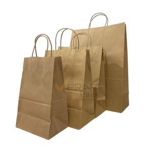 Bolsas de Compra de Papel Kraft Impresas con Logotipo Personalizado Biodegradables de Alta Calidad al por Mayor desde Vietnam - Product Image 1