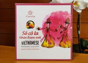 Set de Regalo Empresarial de Mango Deshidratado y Chocolate con Vino, Productos al por Mayor en Cajas de Regalo de Chocolate Personalizadas - Product Image 3