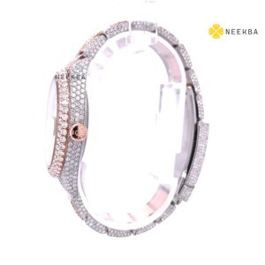 Reloj de lujo Moissanite Iced Out-Reloj brillante para hombre, reloj analógico de diamante Moissanite 100% hecho a mano de India - Product Image 5