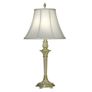 Lampe de table moderne en laiton avec abat-jour en tissu blanc, LED E26, commande par interrupteur, grande taille, pour salon, décorative - Product Image 5