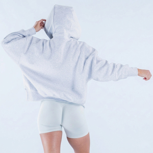 Limited Edition Grey Marl Women's Hoodie Boxy Fit Hoodie 100% Cotton Comfortable Fleece Lined Hoodie Women's Hoodies - Product Image 2