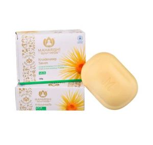 Savon à la citronnelle ayurvédique Maharishi 100g, savon naturel à base de plantes pour le bain, de Delhi, usage quotidien, durée de conservation de 3 ans, pour une peau fraîche et saine - Product Image 1