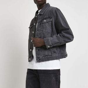 Veste en jean personnalisée unisexe respirante, modèle 2026, la plus vendue, pour homme, dernier design - Product Image 4