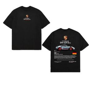 T-shirt graphique Ferrari Formula Racing en coton premium, streetwear, design motorsport, coupe oversize, impression haute intensité, tendance - Product Image 3