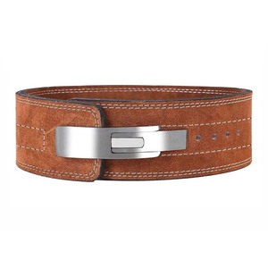 Ceinture de musculation avec boucle à levier, ceintures réglables en cuir de vachette de 13 mm d'épaisseur, ceintures à levier pour la musculation en salle de sport - Product Image 5