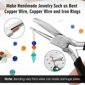 Stainless Steel <b>Wire</b> Looping Pliers Jewelry Making Tool Concave <b>Wire</b> Bending Plier Precision <b>Craft</b> Tool Smooth Jaw Durable - Product Image 2