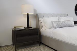Modern Nordic Eye Caring E26 AC Powered Floor Lamp with Beige Drum Shade <b>LED</b> Accent <b>Light</b> for Living Room Bedroom - Product Image 4