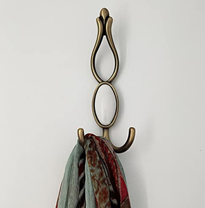 Newly Organizer Brass <b>Hook</b> Keyring <b>Bathroom</b> Clothes Display Towel Metal Door Hanger Coat Wall <b>Hooks</b> - Product Image 4