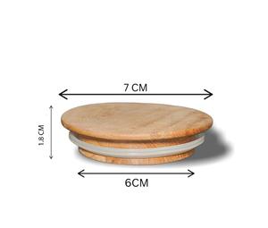 Couvercles en bois en gros pour bocaux en verre – Couvercles hermétiques en bois de manguier/teck pour pots à bougies et contenants – Tailles et finitions personnalisées - Product Image 2