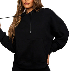 Servicio ODM personalizado Sudadera con capucha para mujer de alta calidad Diseño elegante con logo impreso en la parte delantera Sudaderas con capucha para mujer de invierno - Product Image 3