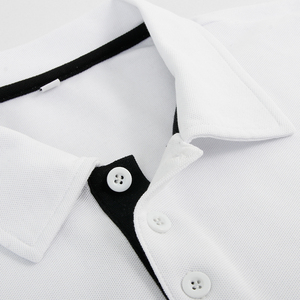 Top Quality Blank Collar <b>Polo</b> <b>Shirt</b> <b>White</b> Unisex Embroidered <b>Polo</b> t <b>Shirt</b> for Custom logo Men Tshirt - Product Image 2