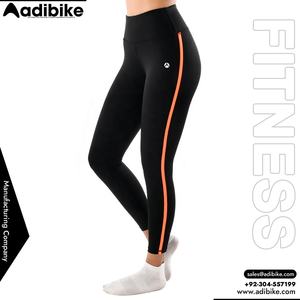 Mesh Panel High Waisted Solid Workout Leggings with <b>Tummy</b> Control Quick Dry & Breathable Spandex/Polyester for Women - Product Image 4