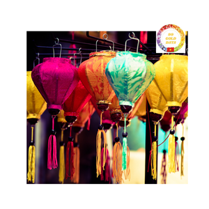 Traditional Silk Lantern Handmade <b>Decoration</b> For Home Living And Hospitality Projects - Product Image 3