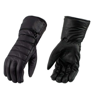 Premium <b>Black</b> Genuine <b>Leather</b> <b>Gloves</b> for <b>Men</b> Winter Warm Soft <b>Leather</b> Hand <b>Gloves</b> with Extended Cuff Stylish Outdoor Fashion - Product Image 1