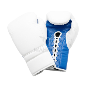 Ensemble de boxe en cuir de vachette robuste, neuf, fabriqué en usine, logo personnalisé, kit professionnel pour adultes, pour le punching et le sparring - Product Image 2