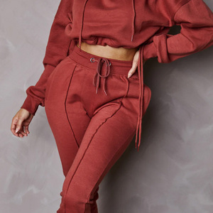 Conjunto Deportivo Corto de Felpa para Mujer, con Logotipo Personalizado, Ropa Casual para Estar en Casa o Gimnasio, Fabricante de Ropa OEM - Product Image 5