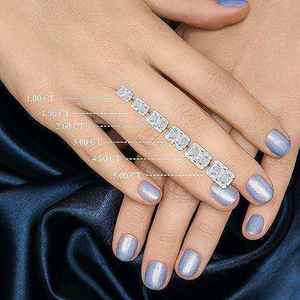 Diamante sintético cultivado en laboratorio con corte radiante de 1.00 a 3.00 quilates, color F, certificado IGI, piedra preciosa blanca suelta para la fabricación de joyas. - Product Image 1