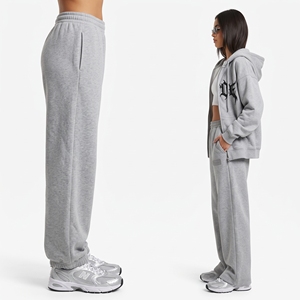 Pantalones Deportivos KhumBro Grises Extra Grandes, 100% Algodón, Transpirables, con Bolsillos, Cierre con Cordón, Estilo Urbano, Unisex, para Primavera - Product Image 2