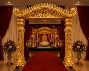 Grand Mandap Mustache de Luxe Personnalisé pour Mariages Indiens, Réceptions et Événements Culturels - Product Image 5